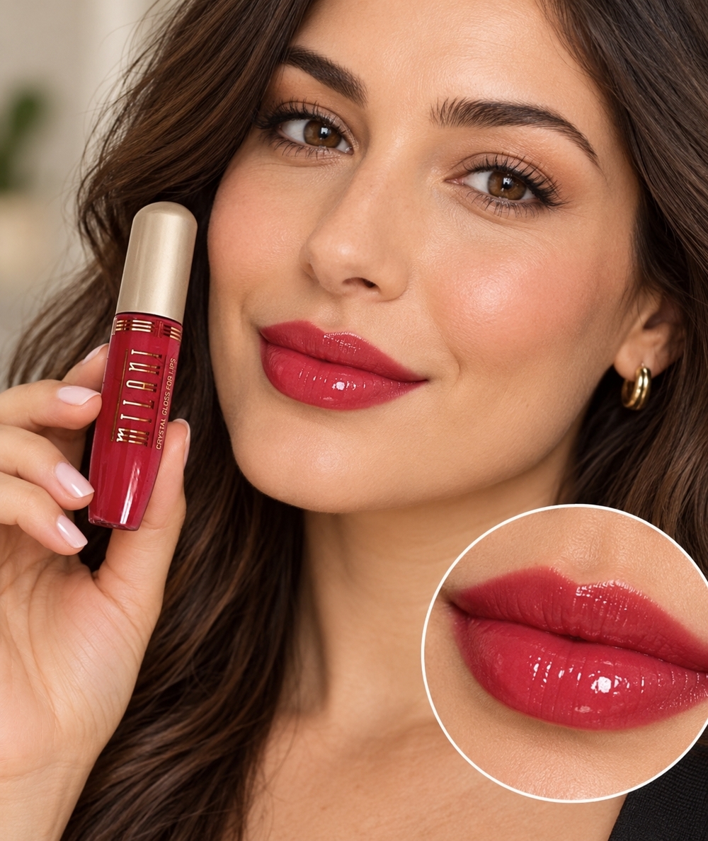 Milani Crystal Gloss for Lips Full Size Pink Raspberry Discontinued Rare